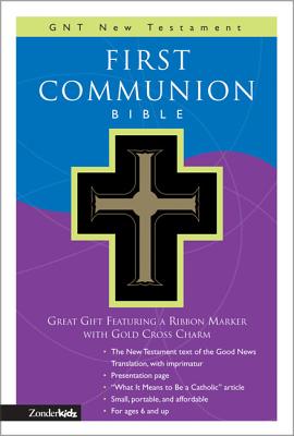 First Communion Bible-GNV-Compact [With Gold Charm on Ribbon Marker]